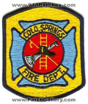 Colorado Springs Fire Department Patch (Colorado)
[b]Scan From: Our Collection[/b]
Keywords: colo. dept.
