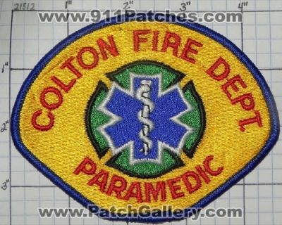 Colton Fire Department Paramedic (California)
Thanks to swmpside for this picture.
Keywords: dept.