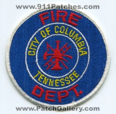 Columbia Fire Department (Tennessee)
Scan By: PatchGallery.com
Keywords: dept. city of