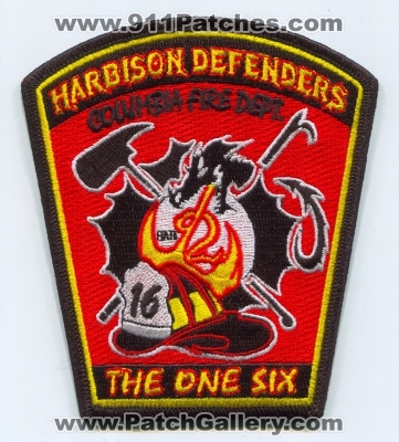 Columbia Fire Department Station 16 Patch (South Carolina)
Scan By: PatchGallery.com
Keywords: dept. company co. harbison defenders the one six