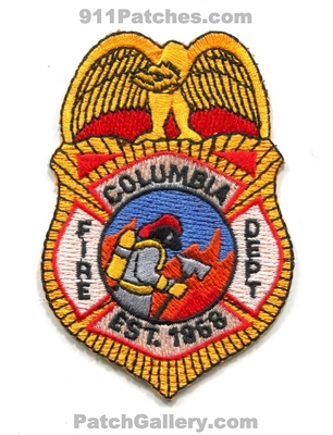 Columbia Fire Department Patch (Tennessee)
Scan By: PatchGallery.com
Keywords: dept. est. 1868