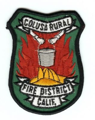 Colusa Rural Fire District
Thanks to PaulsFirePatches.com for this scan.
Keywords: california