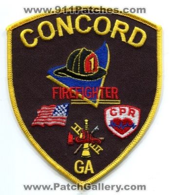Concord Fire Department FireFighter (Georgia)
Scan By: PatchGallery.com
Keywords: dept. ga cpr