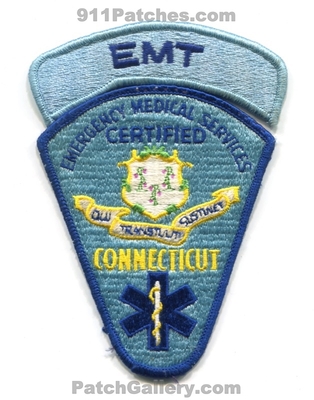 Connecticut State Certified Emergency Medical Technician EMT EMS Patch (Connecticut)
Scan By: PatchGallery.com
Keywords: services