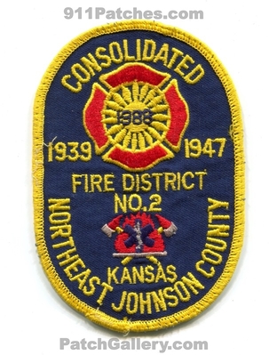 Consolidated Fire District Number 2 Northeast Johnson County Patch (Kansas)
Scan By: PatchGallery.com
Keywords: dist. no. #2 department dept. co. 1939 1947 1988