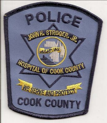 Cook County Hospital Police (Illinois)
Thanks to EmblemAndPatchSales.com for this scan.
Keywords: of john h stroger jr