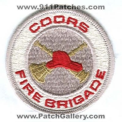 Coors Fire Brigade Patch (Colorado)
[b]Scan From: Our Collection[/b]
Keywords: beer brewery department dept.