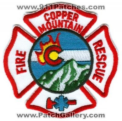 Copper Mountain Fire Rescue Department Patch (Colorado) (Defunct)
[b]Scan From: Our Collection[/b]
Now Summit Fire EMS in 2018
Keywords: dept.