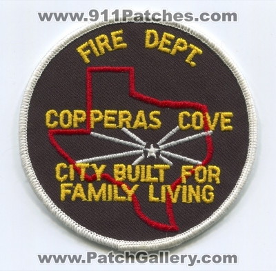 Copperas Cove Fire Department Patch (Texas)
Scan By: PatchGallery.com
Keywords: dept.