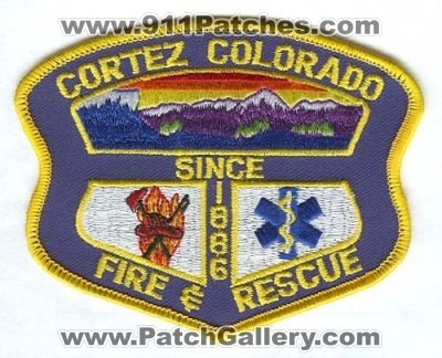 Cortez Fire and Rescue Department Patch (Colorado)
[b]Scan From: Our Collection[/b]
Keywords: & dept.