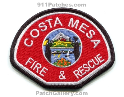 Costa Mesa Fire and Rescue Department Patch (California)
Scan By: PatchGallery.com
Keywords: & dept.