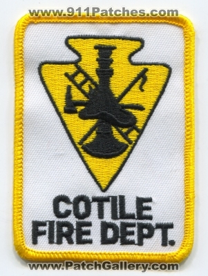 Cotile Fire Department (Louisiana)
Scan By: PatchGallery.com
Keywords: dept.