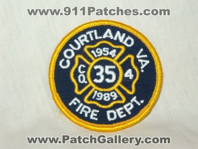 Courtland Fire Department Company 4 (Virginia)
Thanks to Walts Patches for this picture.
Keywords: va. dept. co. 35