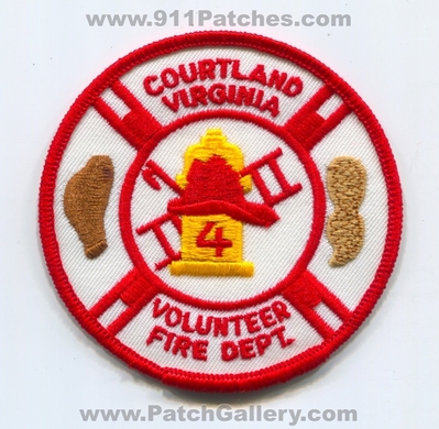 Courtland Volunteer Fire Department 4 Patch (Virginia)
Scan By: PatchGallery.com
Keywords: vol. dept.