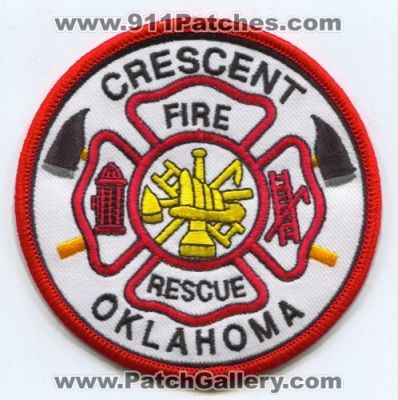 Crescent Fire Rescue Department Patch (Oklahoma)
Scan By: PatchGallery.com
Keywords: dept.