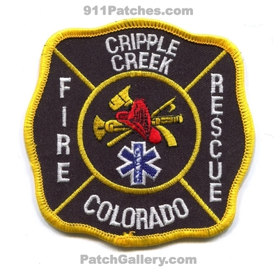 Cripple Creek Fire Rescue Department Patch (Colorado)
[b]Scan From: Our Collection[/b]
Keywords: dept.