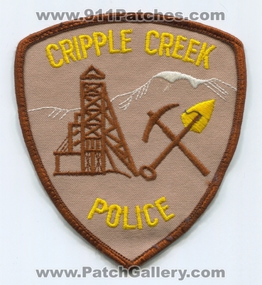 Cripple Creek Police Department Patch (Colorado)
Scan By: PatchGallery.com
Keywords: dept.