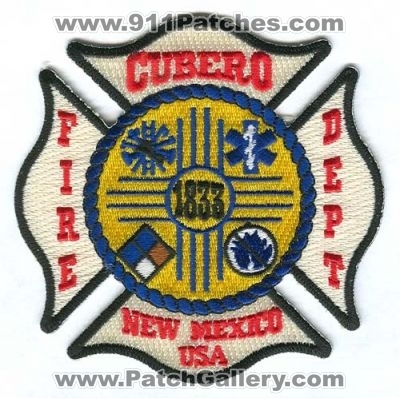 Cubero Fire Department Patch (New Mexico)
Scan By: PatchGallery.com
Keywords: dept. usa