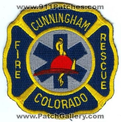 Cunningham Fire Rescue Department Patch (Colorado) (Defunct)
[b]Scan From: Our Collection[/b]
Now South Metro Fire Rescue
Keywords: dept.