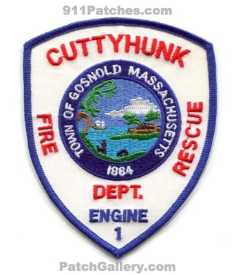 Cuttyhunk Fire Rescue Department Engine 1 Gosnold Patch (Massachusetts)
Scan By: PatchGallery.com
Keywords: dept. station town of 1864