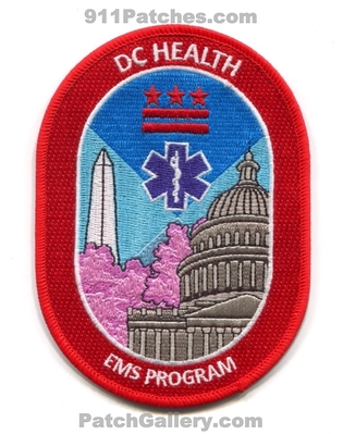DC Health Emergency Medical Services EMS Program Patch (Washington DC)
Scan By: PatchGallery.com
[b]Patch Made By: 911Patches.com[/b]
Keywords: district dist. of columbia ems ambulance