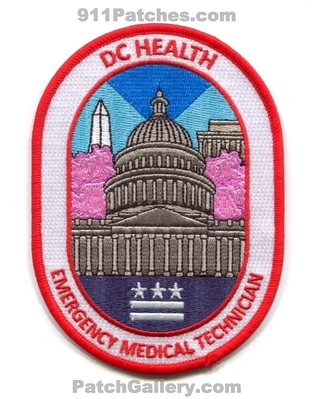 DC Health Emergency Medical Technician EMT Patch (Washington DC)
Scan By: PatchGallery.com
[b]Patch Made By: 911Patches.com[/b]
Keywords: district dist. of columbia ems ambulance