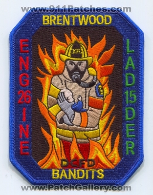 District of Columbia Fire Department DCFD Engine 26 Ladder 15 Patch (Washington DC)
Scan By: PatchGallery.com
Keywords: Dist. Dept. D.C.F.D. Company Co. Station brentwood bandits