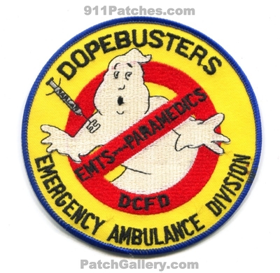 District of Columbia Fire Department DCFD Emergency Ambulance Division Patch (Washington DC)
Scan By: PatchGallery.com
Keywords: dist. dept. emts paramedics narcan dopebusters ghostbusters