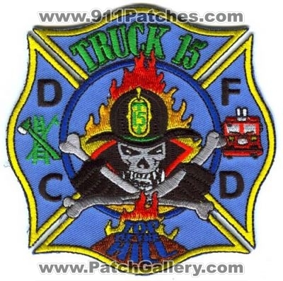District of Columbia Fire Department DCFD Truck 15 Patch (Washington DC)
Scan By: PatchGallery.com
Keywords: dept. company co. station top of the hill