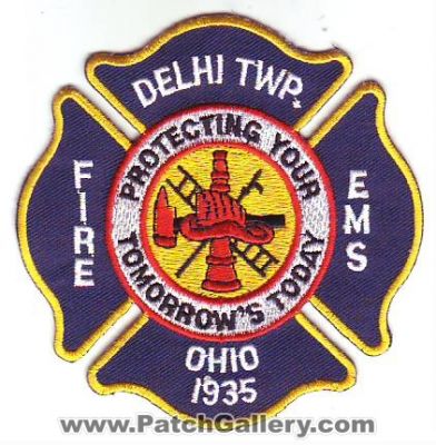 Delhi Township Fire EMS (Ohio)
Thanks to Dave Slade for this scan.
Keywords: twp