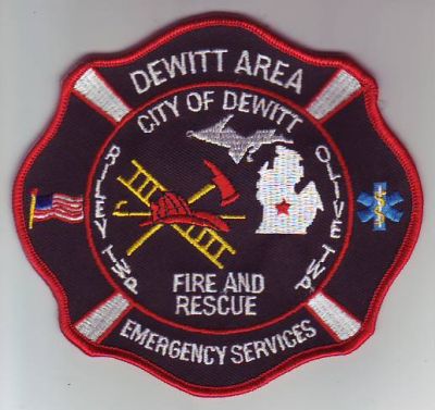 Dewitt Area Fire and Rescue (Michigan)
Thanks to Dave Slade for this scan.
Keywords: riley olive twp township emergency services city of