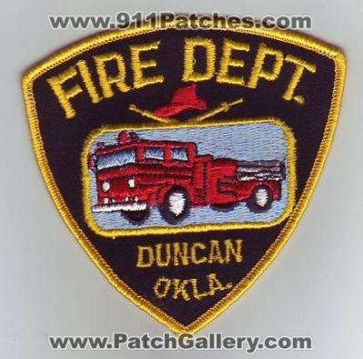 Duncan Fire Department (Oklahoma)
Thanks to Dave Slade for this scan.
Keywords: dept. okla.