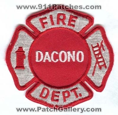 Dacono Fire Department Patch (Colorado) (Defunct)
[b]Scan From: Our Collection[/b]
Now Mountain View Fire Rescue
Keywords: dept.