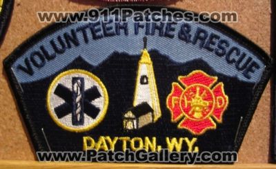 Dayton Volunteer Fire and Rescue Department (Wyoming)
Picture By: PatchGallery.com
Thanks to Jeremiah Herderich
Keywords: fd dept. & wy.
