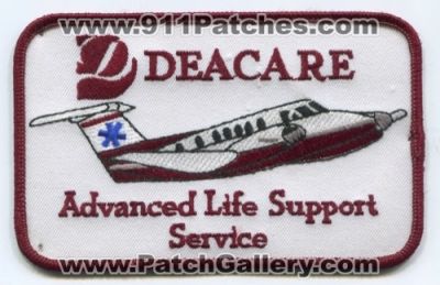 Deacare Air and Ground Transportation (Montana)
Scan By: PatchGallery.com
Keywords: ems air medical advanced life support als