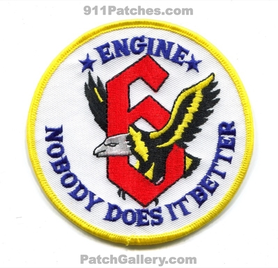 Dekalb County Fire Department Engine 6 Patch (Georgia)
Scan By: PatchGallery.com
Keywords: co. dept. company station nobody does it better