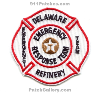 Delaware City Refinery Texaco Emergency Response Team ERT Patch (Delaware)
Scan By: PatchGallery.com
Keywords: fire department dept. oil gas petroleum industrial plant hazardous materials hazmat haz-mat