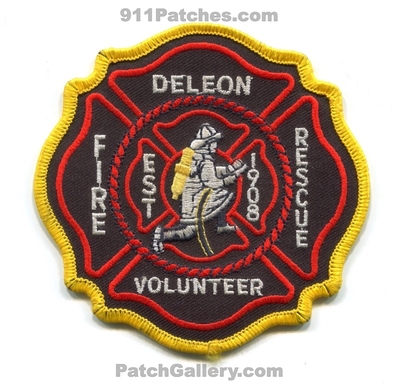 De Leon Volunteer Fire Rescue Department Patch (Texas)
Scan By: PatchGallery.com
Keywords: deleon vol. dept. est 1908