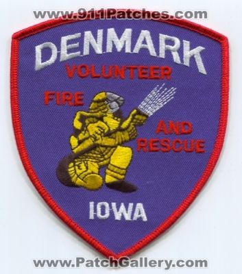 Denmark Volunteer Fire and Rescue Department Patch (Iowa)
Scan By: PatchGallery.com
Keywords: vol. & dept.
