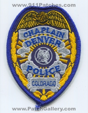 Denver Police Department Chaplain Patch (Colorado)
Scan By: PatchGallery.com
Keywords: dept.
