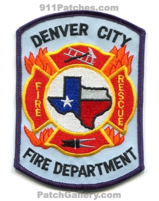 Denver City Fire Rescue Department Patch (Texas)
Scan By: PatchGallery.com
Keywords: dept.