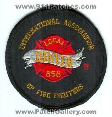 Denver Fire Department IAFF Local 858 Patch (Colorado)
[b]Scan From: Our Collection[/b]
Keywords: dept. dfd international association of firefighters