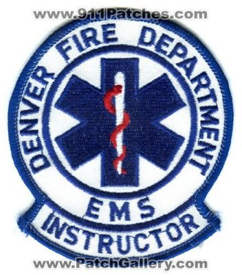 Denver Fire Department EMS Instructor Patch (Colorado)
[b]Scan From: Our Collection[/b]
