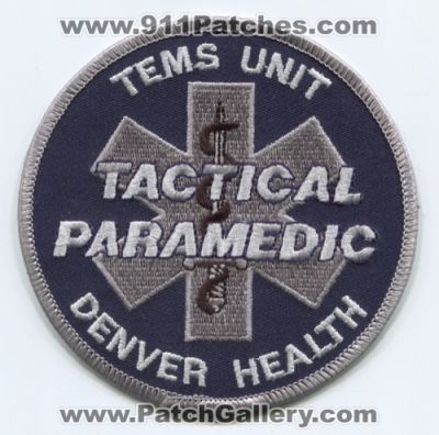 Denver Health TEMS Tactical Paramedic Patch (Colorado)
[b]Scan From: Our Collection[/b]
Keywords: division dg hospital