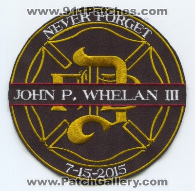 Denver Fire Department Never Forget John P. Whelan III 7-15-2015 Patch (Colorado)
[b]Scan From: Our Collection[/b]
Keywords: dept. dfd 3rd
