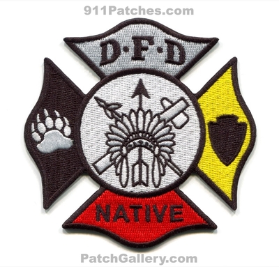 Denver Fire Department Native American Patch (Colorado)
[b]Scan From: Our Collection[/b]
[b]Patch Made By: 911Patches.com[/b]
Keywords: dept. dfd indian tribe tribal