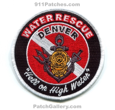 Denver Fire Department Station 1 Water Rescue Patch (Colorado)
[b]Scan From: Our Collection[/b]
[b]Patch Made By: 911Patches.com[/b]
Keywords: dept. dfd d.f.d. company co. hell or high water scuba dive