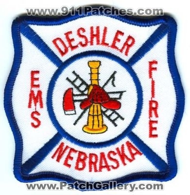 Deshler Fire Department Patch (Nebraska)
Scan By: PatchGallery.com
Keywords: dept. ems