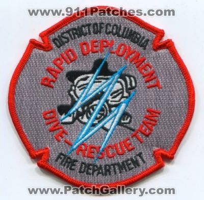 District of Columbia Fire Department Rapid Deployment Dive Rescue Team (Washington DC)
Scan By: PatchGallery.com
Keywords: dept. dcfd d.c.f.d. company station scuba
