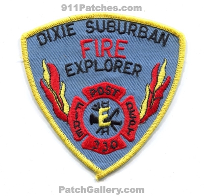 Dixie Suburban Fire Department Explorer Post 330 Patch (Kentucky)
Scan By: PatchGallery.com
Keywords: dept.